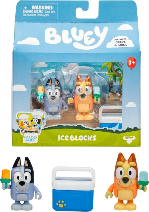 Bluey: Ice Blocks Bingo & Socks Figure 2-Pack product view