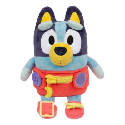 Bluey: Dress & Play Baby Bluey Plush in retail packaging