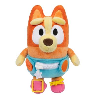 Bluey: Dress & Play Baby Bingo Plush in retail packaging