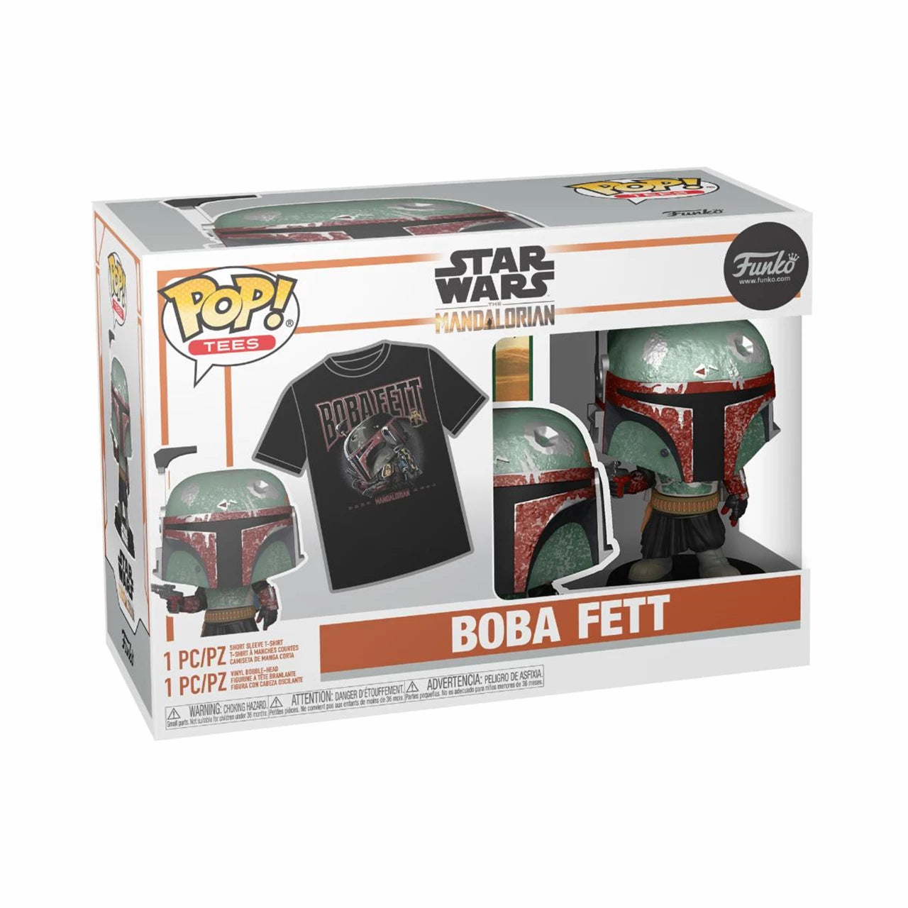 Star Wars The Mandalorian - Boba Fett Funko Pop! & Tee