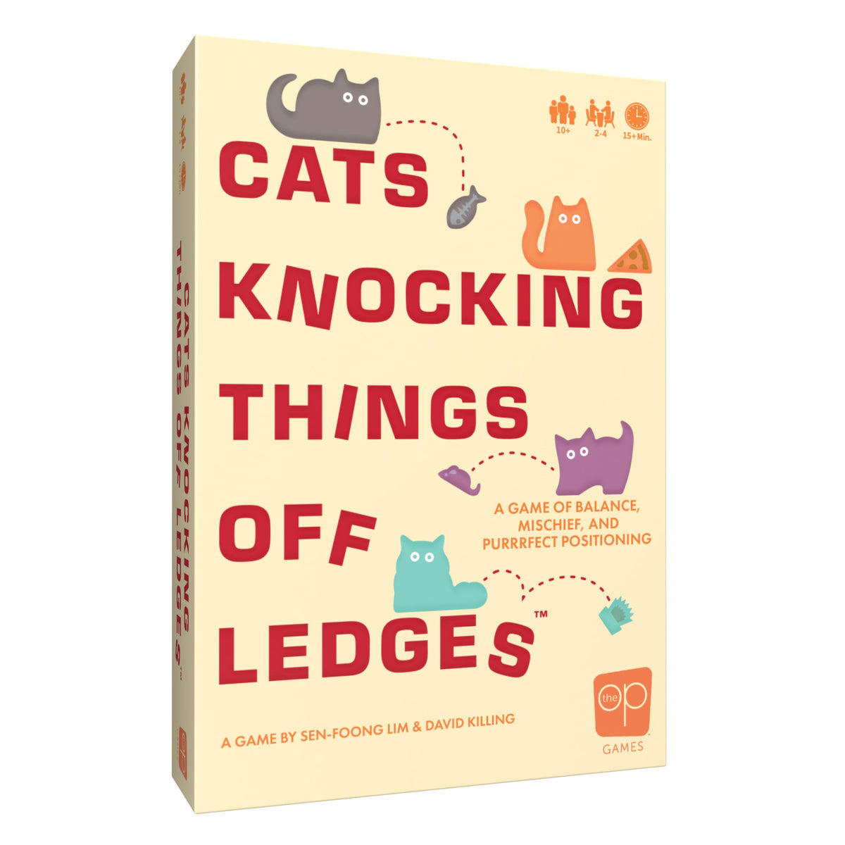 Cats Knocking Things Off Ledges board game box