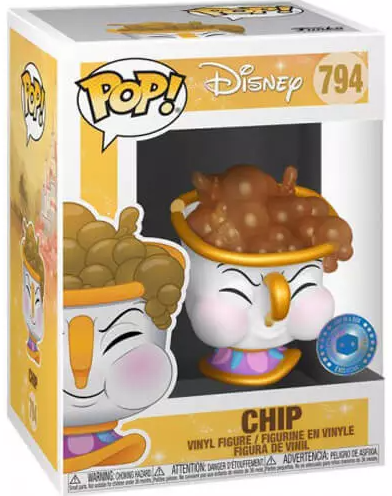 Beauty and the Beast: Chip with Bubbles Funko POP! Vinyl