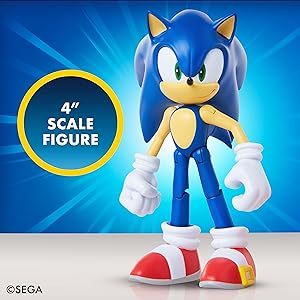 Sonic the Hedgehog 4" Figure: Sonic w/ Star Spring