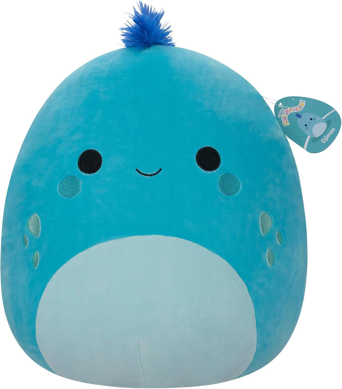 Original Squishmallows 16 Inch Plush – Djimon the Blue Iguana with original retail hangtag