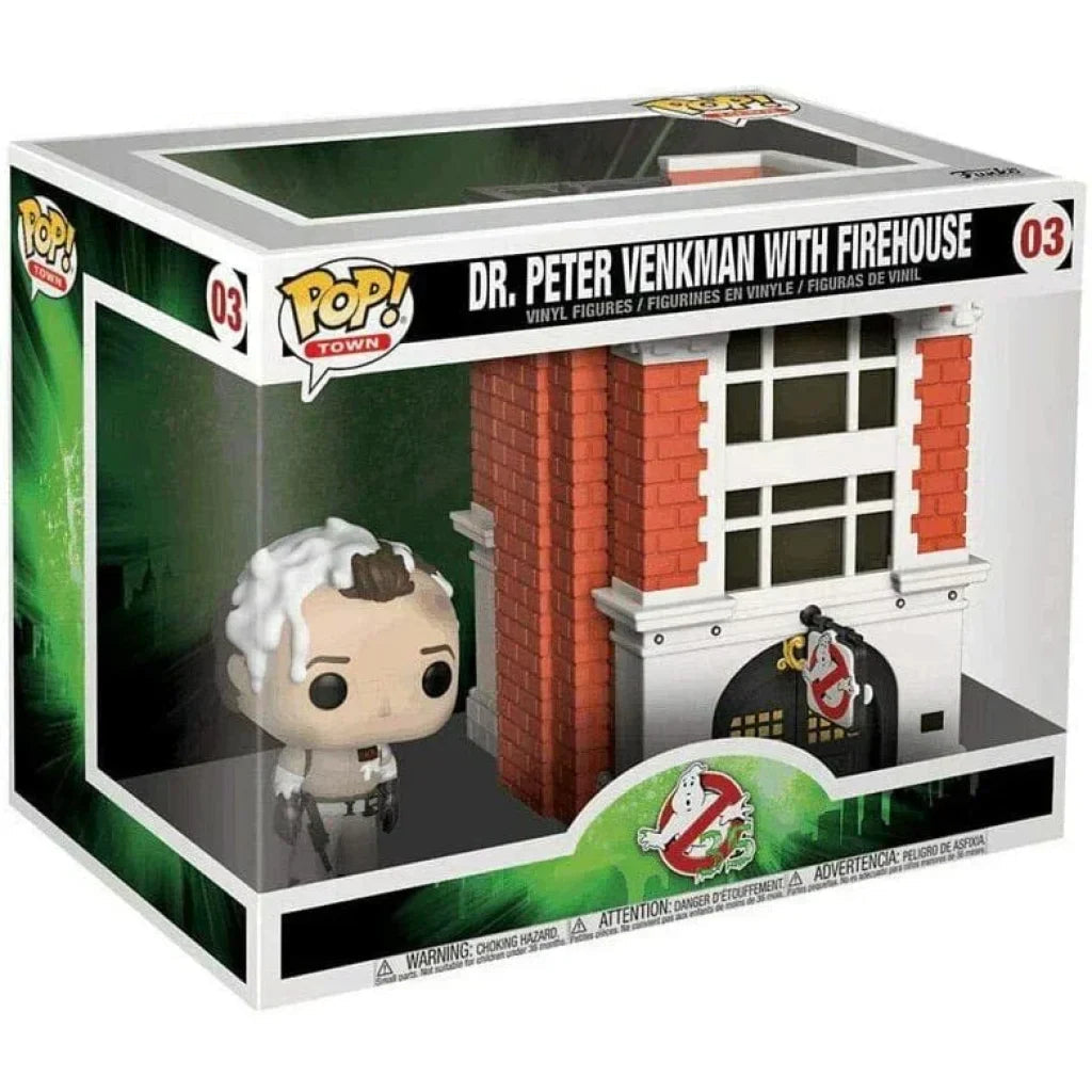 Ghostbusters: Dr. Peter Venkman w/ Firehouse Funko POP! Town