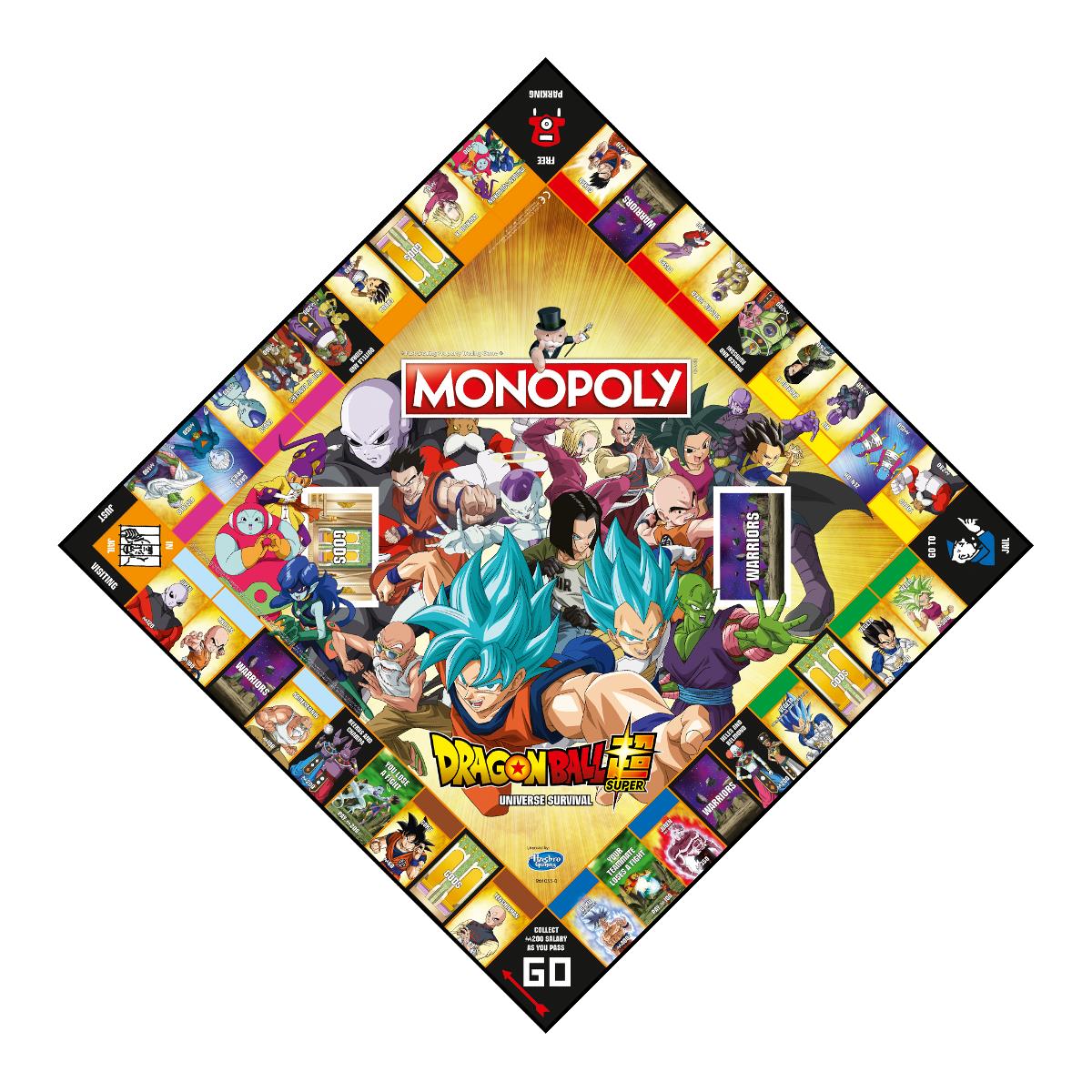 Dragon Ball Super Monopoly board game contents