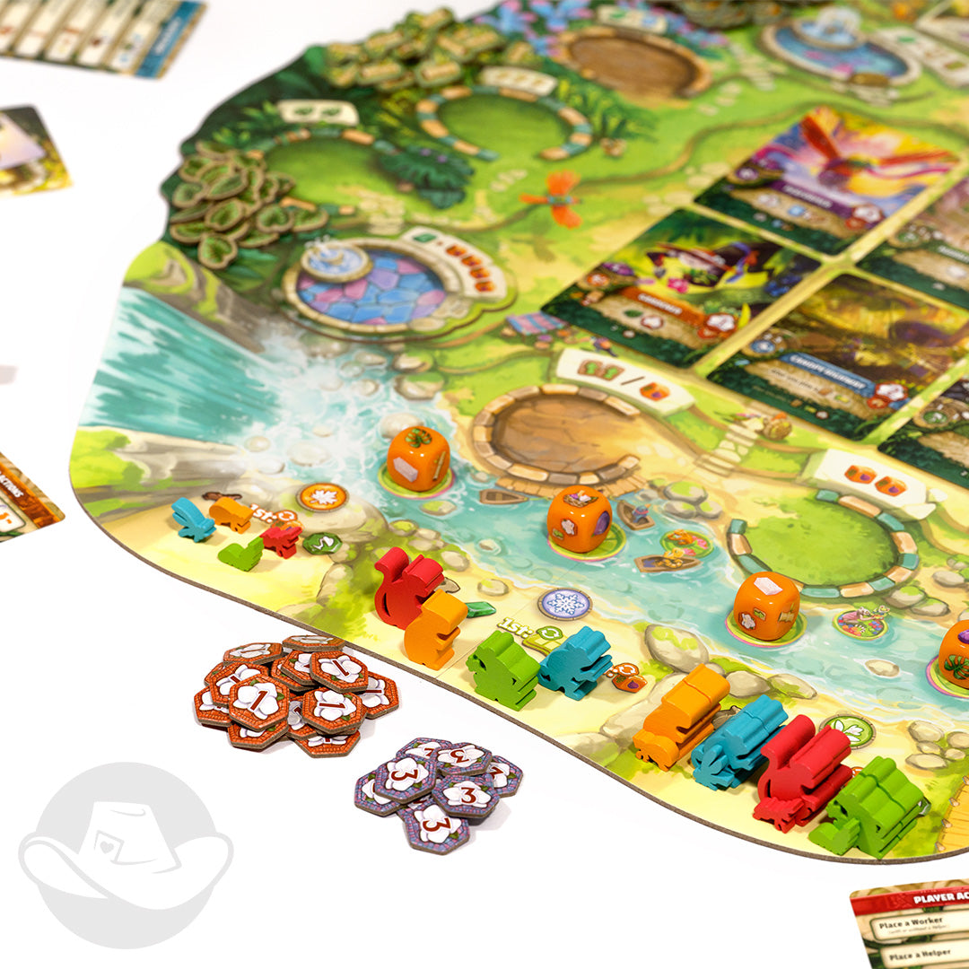 Everdell Emerland board and components detail