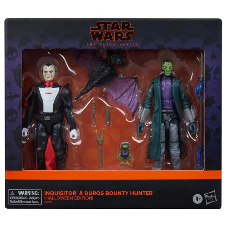 Star Wars Black Series 6 Inch Figure 2-Pack: Inquisitor & Duros Bounty Hunter (Halloween Edition)