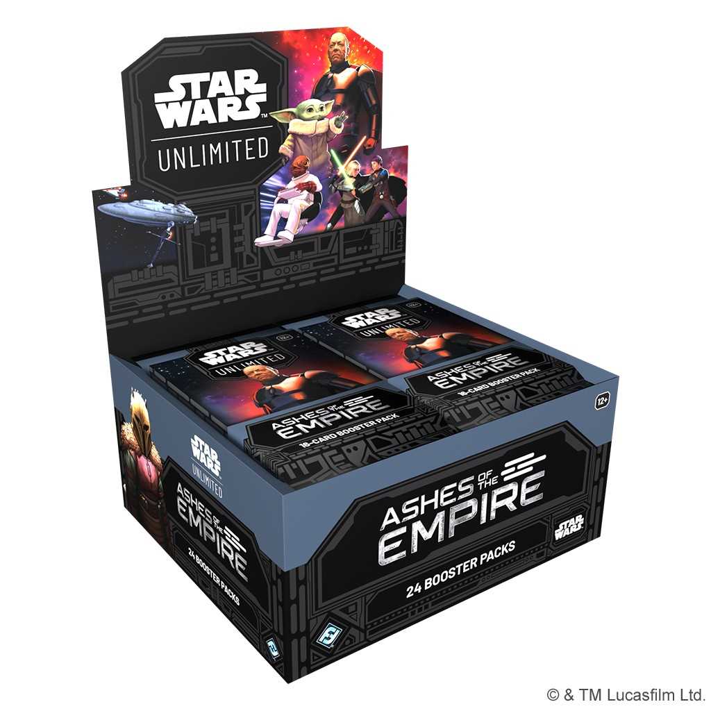 Star Wars Unlimited Ashes of the Empire booster display retail box
