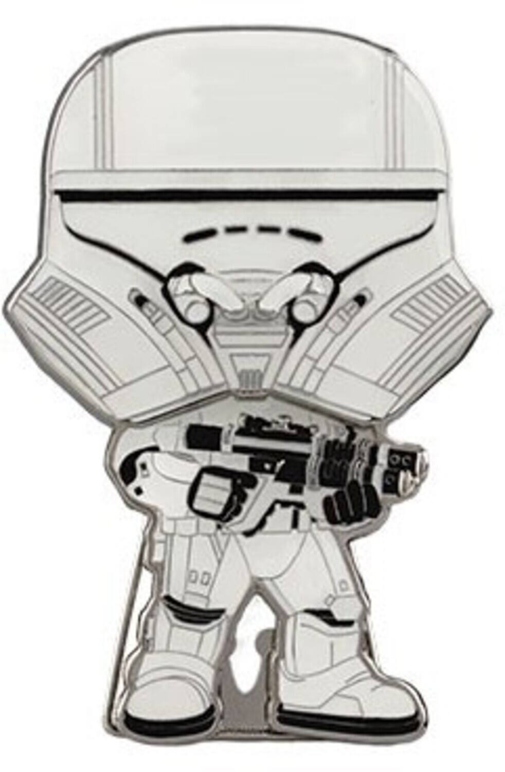 Star Wars: First Order Jet Trooper Glow-in-the-Dark Funko Pop! Pin in retail packaging
