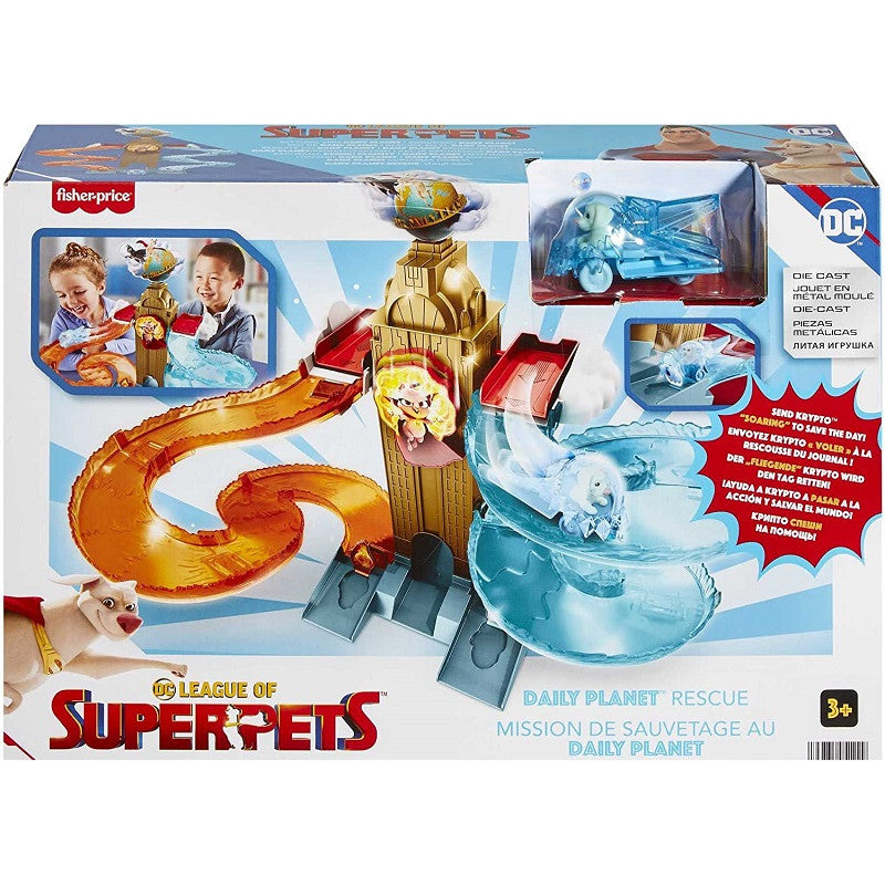 Fisher-Price DC League of Super-Pets Daily Planet Rescue complete boxed retail playset