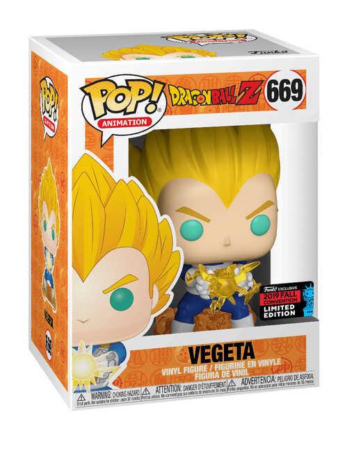 Dragon Ball Z Vegeta Final Flash Funko Pop! Vinyl in retail box