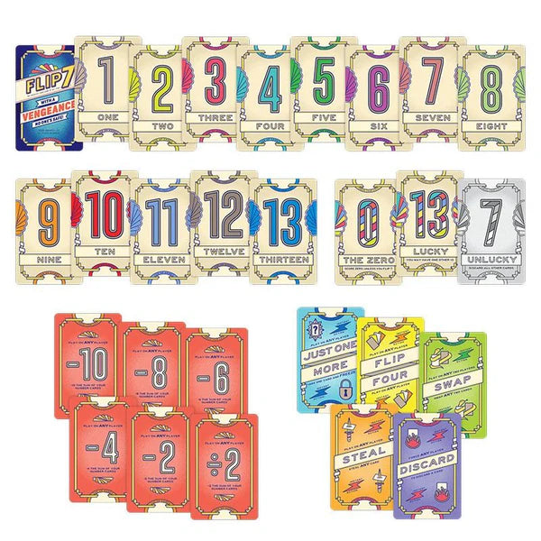 Flip 7 with a Vengeance Card Game