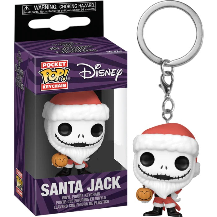 Nightmare Before Christmas: Santa Jack Funko Pocket Pop! Keychain
