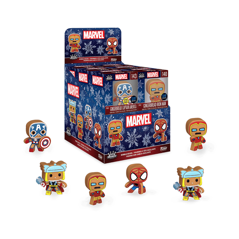 Funko Marvel Gingerbread Mini Vinyl Figures blind box assortment