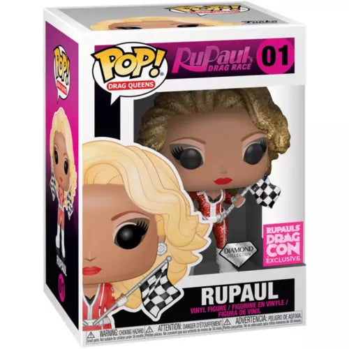 Funko Pop! Drag Queens – RuPaul (Diamond Glitter) boxed vinyl figure