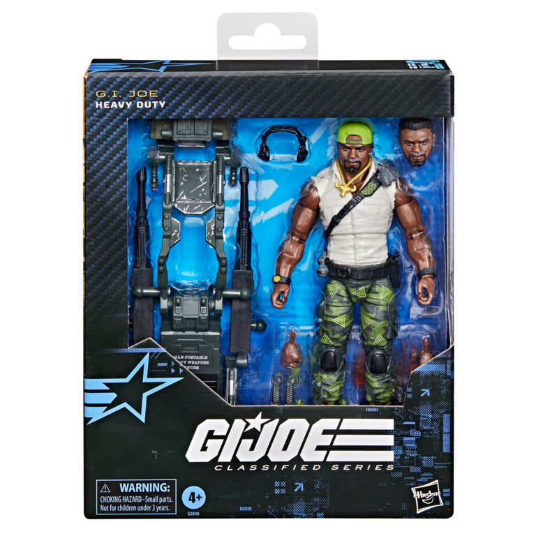 GI Joe Classified Series Heavy Duty action figure set in retail packaging