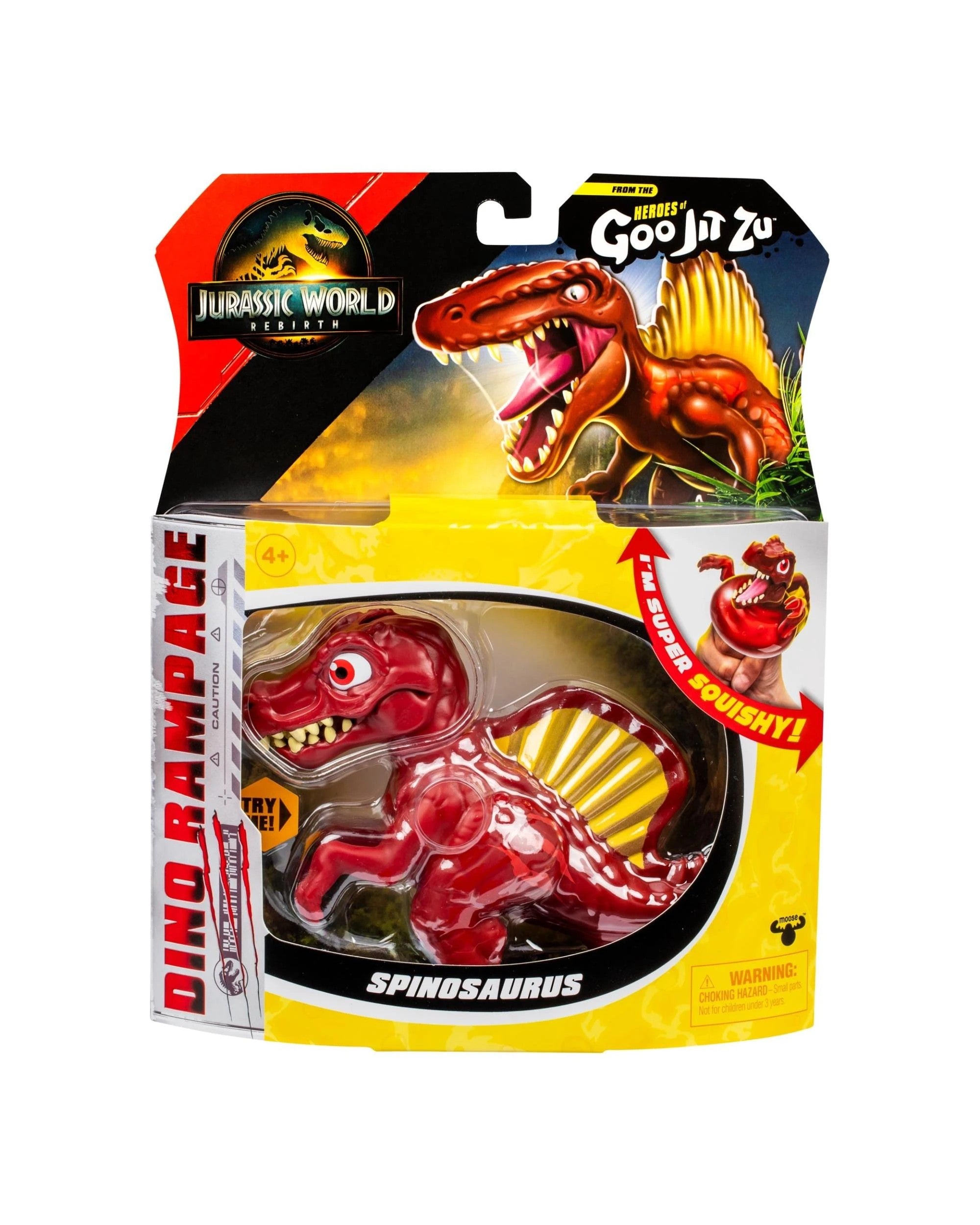 Heroes of Goo Jit Zu Jurassic World Rebirth Spinosaurus packaging alternate view