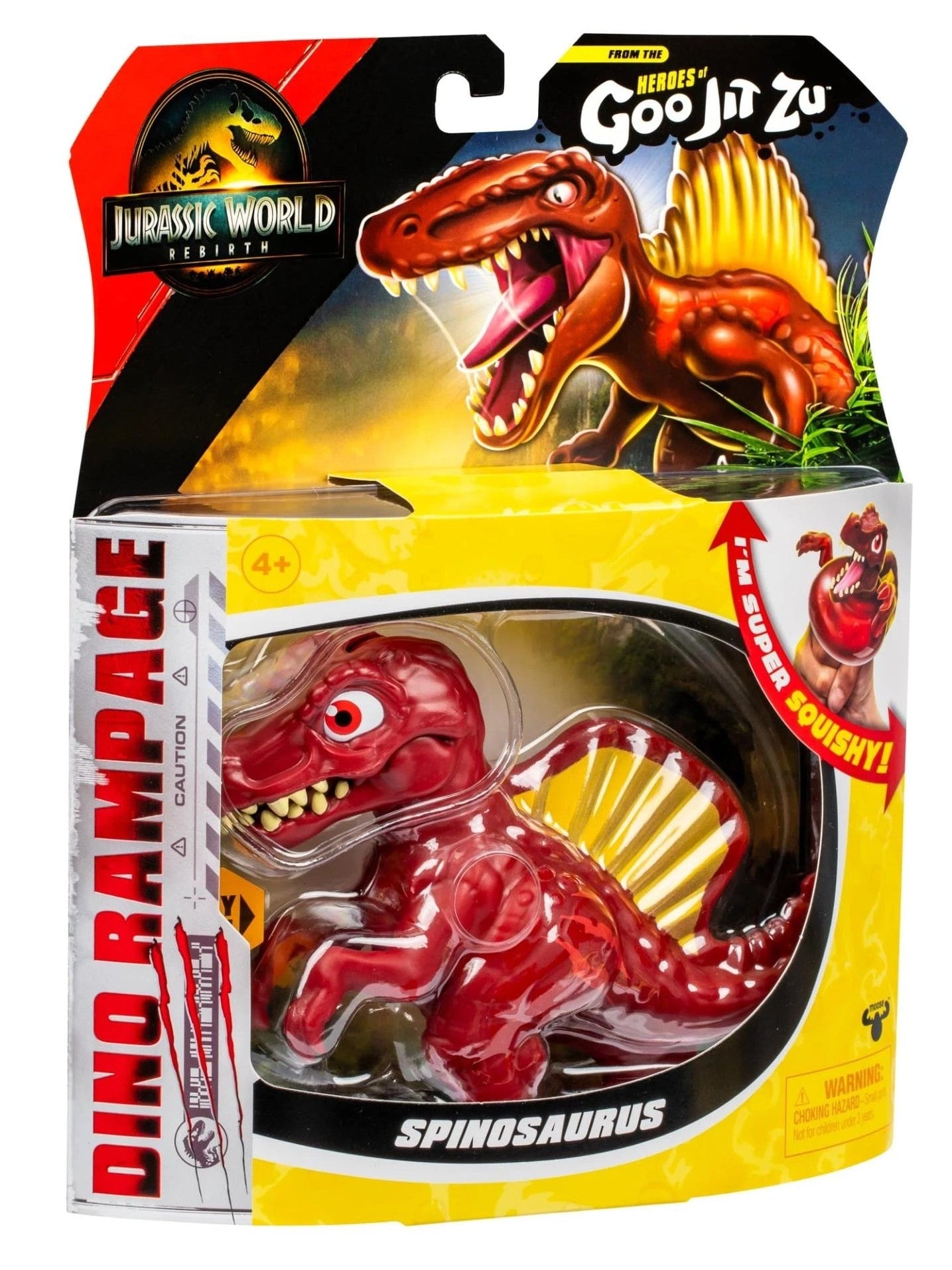 Heroes of Goo Jit Zu Jurassic World Rebirth Spinosaurus in retail packaging