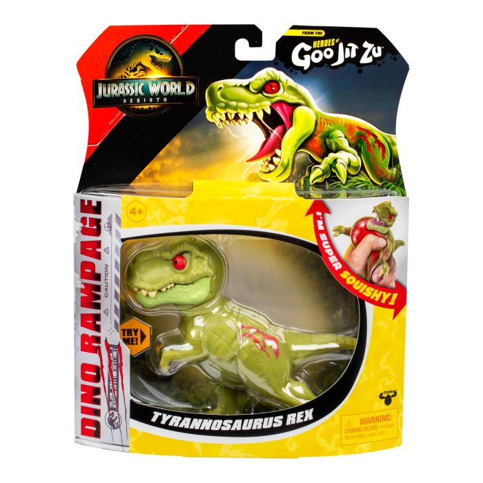 Heroes of Goo Jit Zu Jurassic World Rebirth Tyrannosaurus Rex packaging alternate view