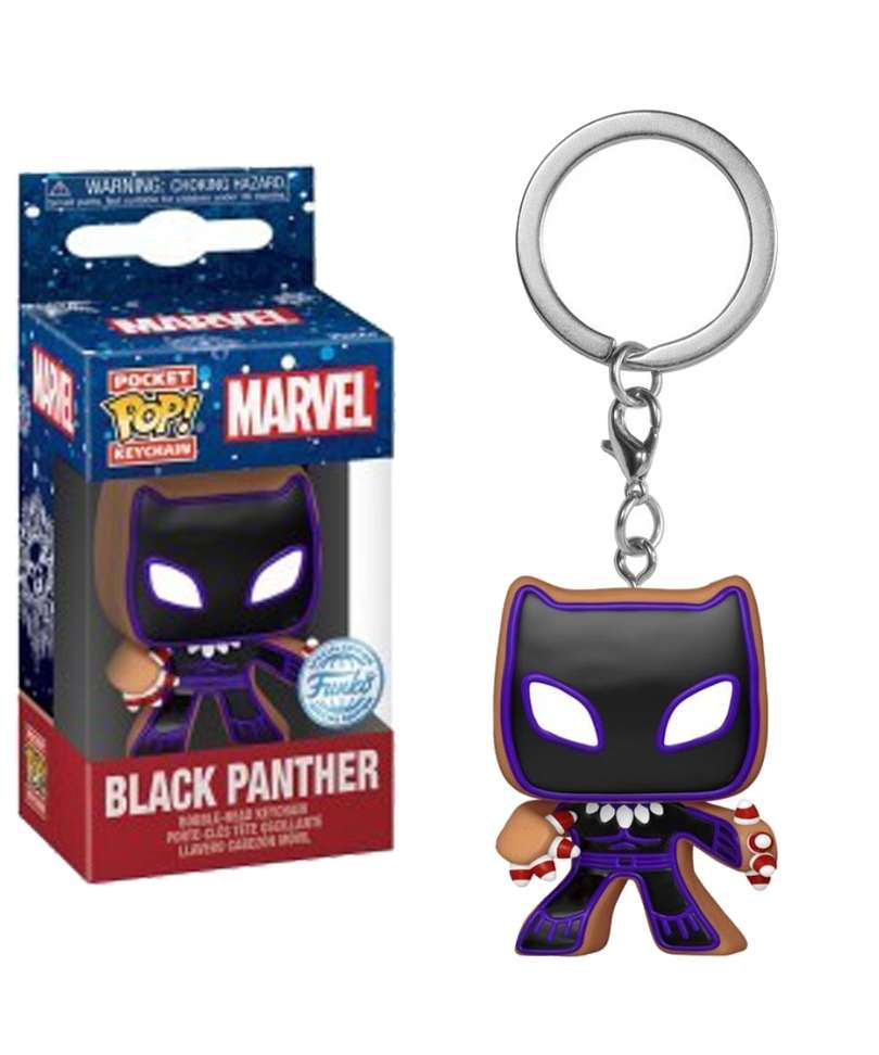 Marvel: Holiday Gingerbread Black Panther Funko Pocket Pop! Keychain