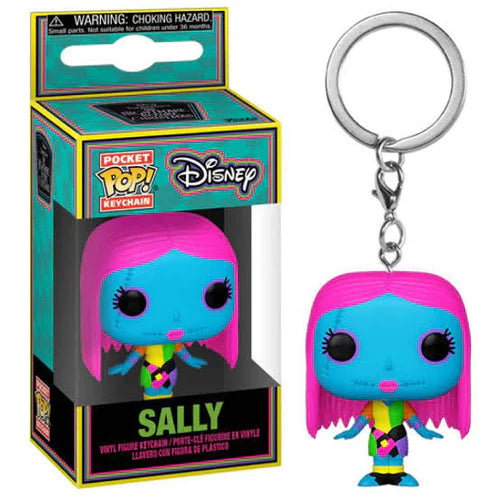 Nightmare Before Christmas: Sally Black Light Funko Pocket Pop! Keychain