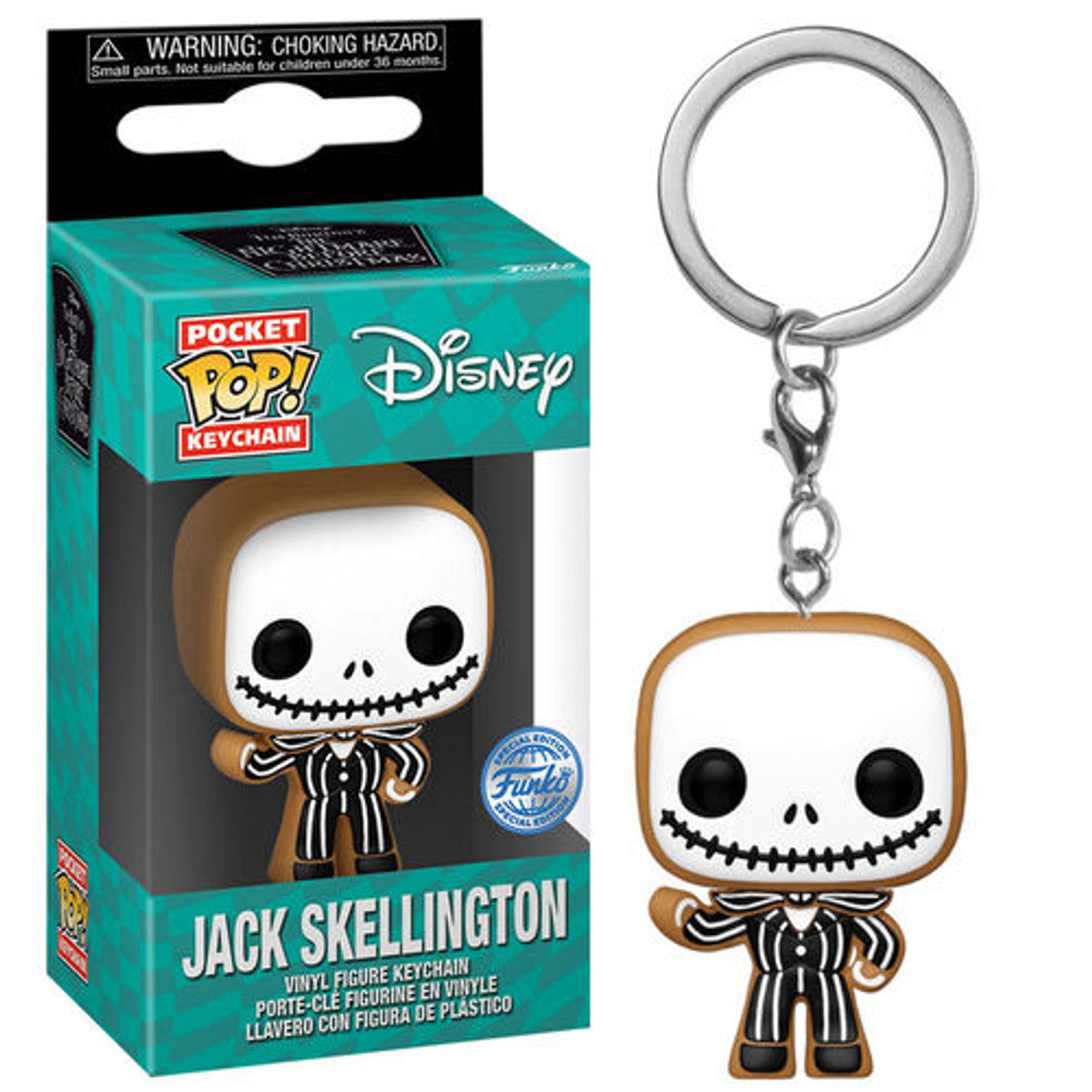 Nightmare Before Christmas: Jack Skellington (Gingerbread) Funko Pocket Pop! Keychain