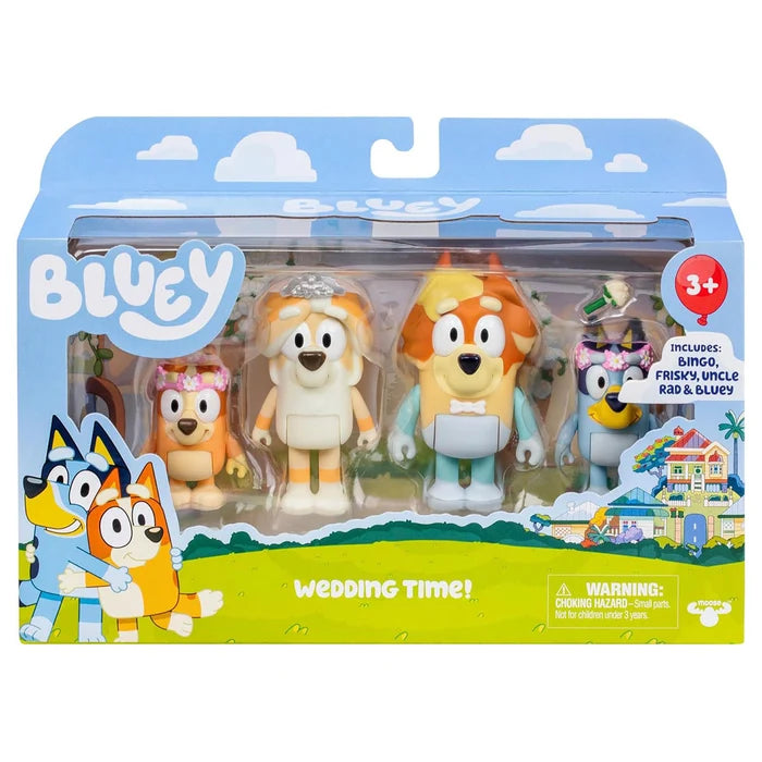 Bluey: Wedding Time Figure 4-Pack