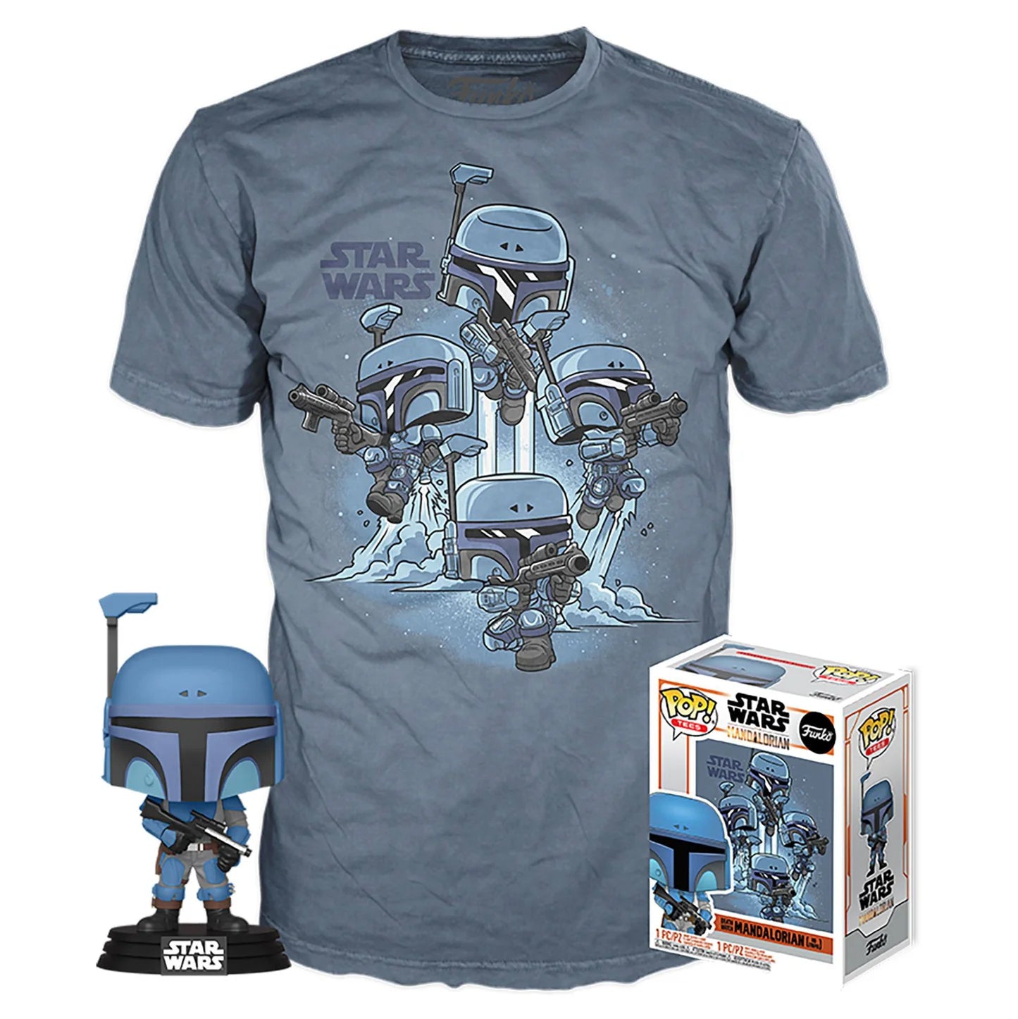 Star Wars The Mandalorian: Death Watch Mandalorian Funko Pop! & Tee