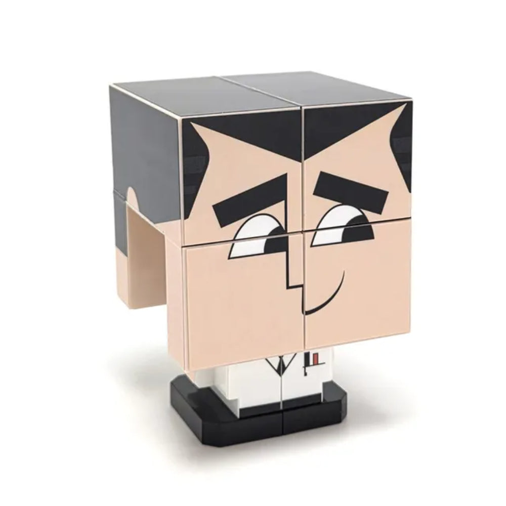 The Powerpuff Girls Professor Utonium QUBI transforming figure in retail packaging