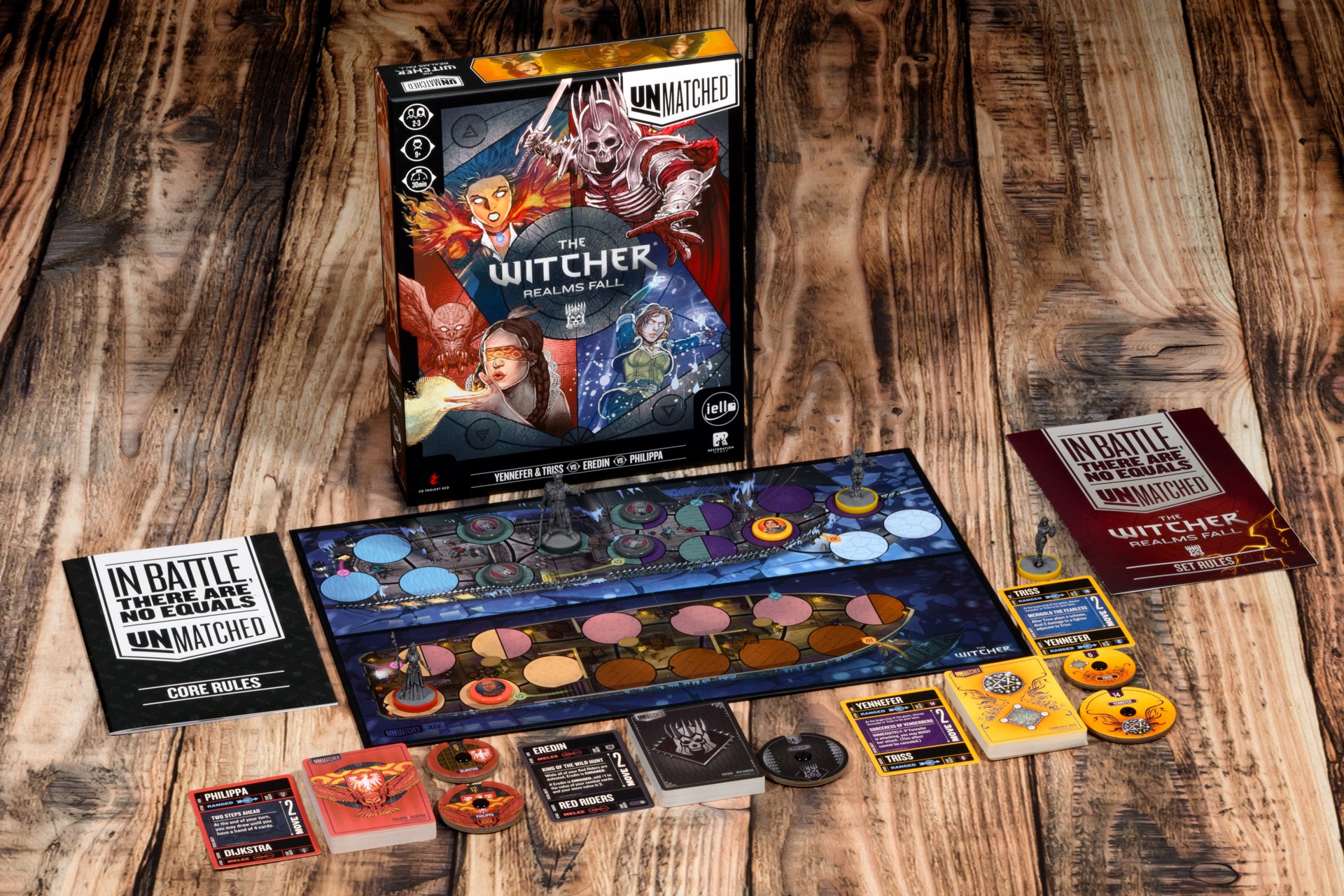 Unmatched The Witcher Realms Fall components