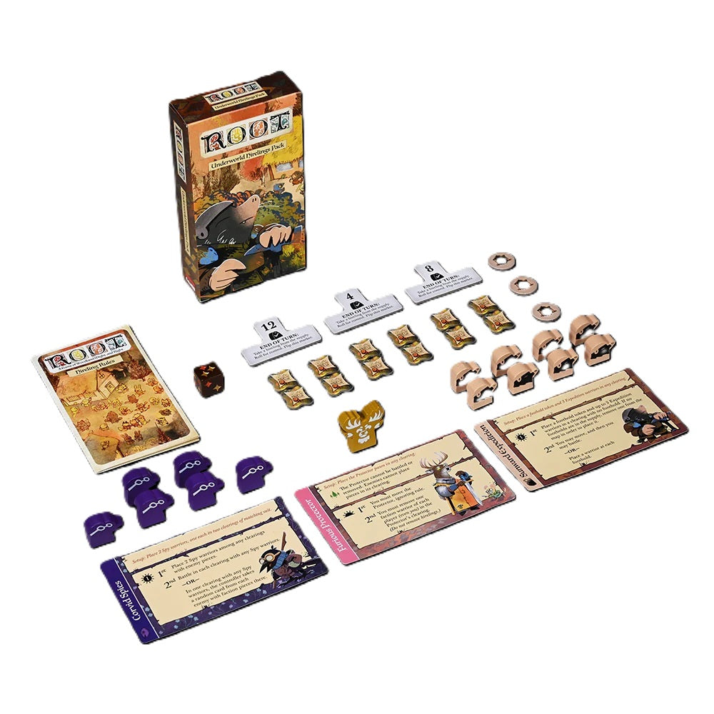 Root Underworld Hirelings Pack components