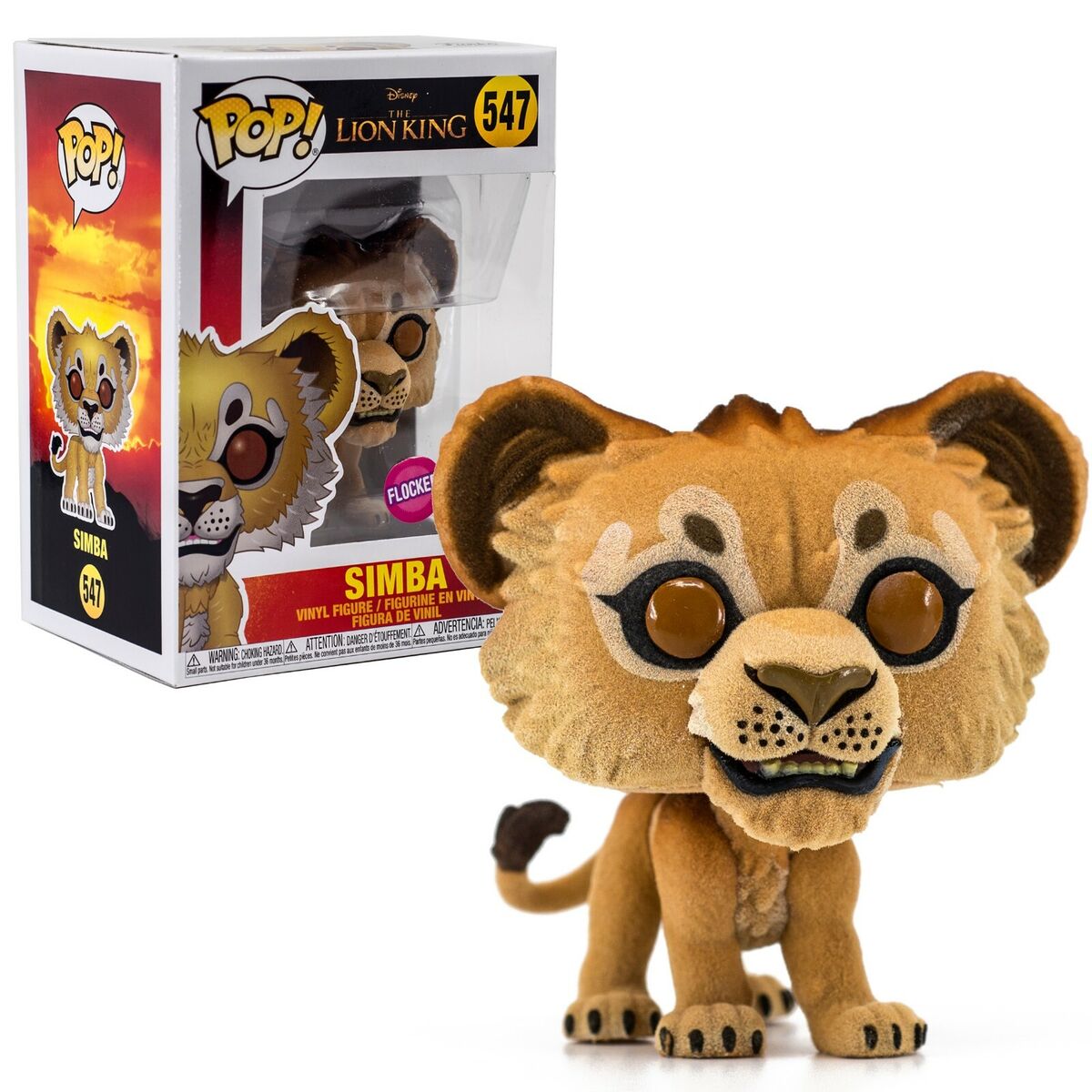 Disney The Lion King: Simba (Flocked) Funko POP! Vinyl