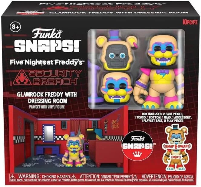 Five Nights at Freddy's Snaps: Glamrock Freddy w/ Dressing Room