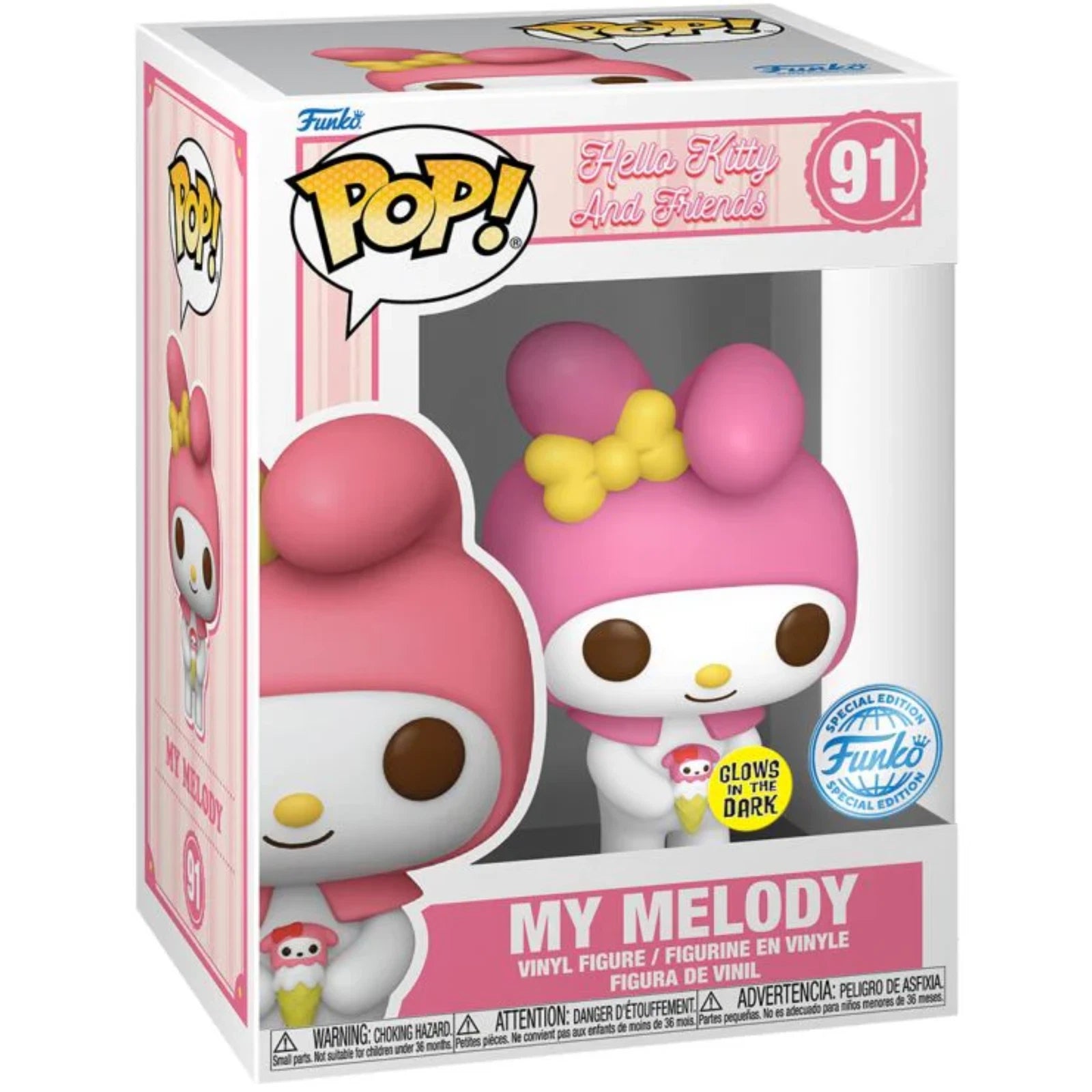 Hello Kitty and Friends: My Melody (Glow in the Dark) Funko POP! Vinyl