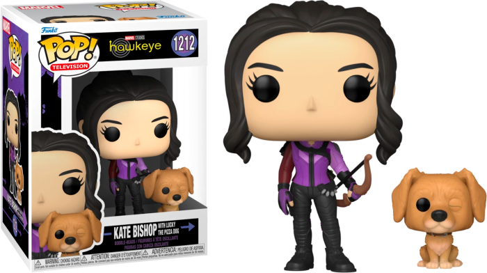 Hawkeye: Kate Bishop w/ Lucky the Pizza Dog Funko Pop! Vinyl