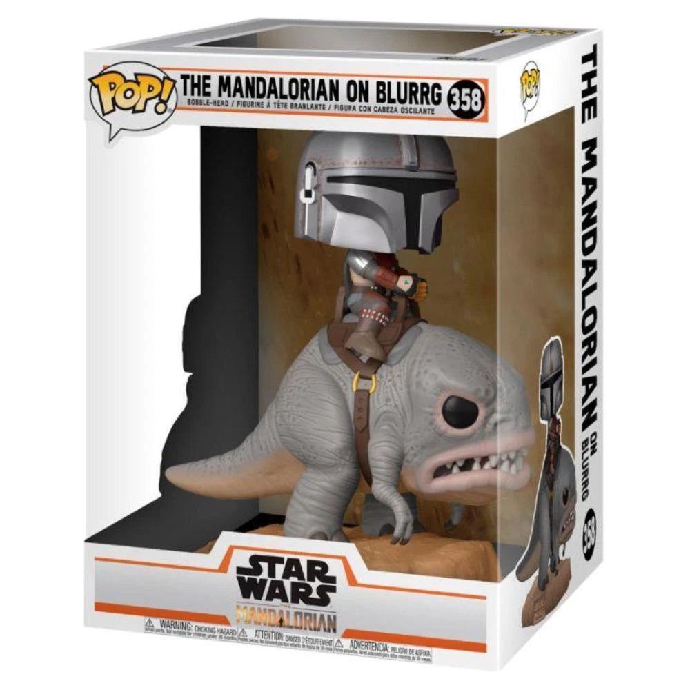 Star Wars The Mandalorian: The Mandalorian on Blurrg Funko Pop! Deluxe