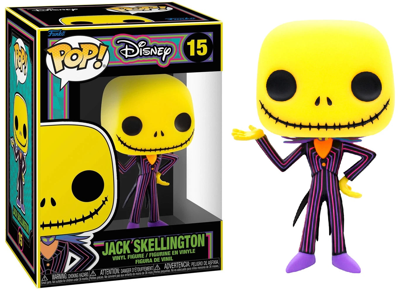 Nightmare Before Christmas: Jack Skellington (Black Light) Funko POP! Vinyl
