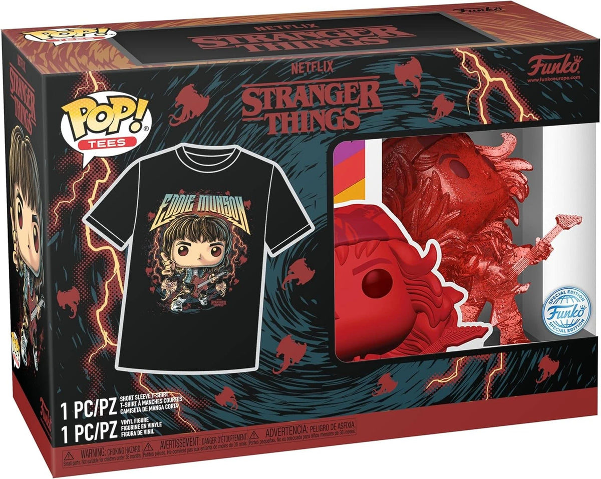 Stranger Things: Eddie Munson with Guitar Funko POP! & Tee