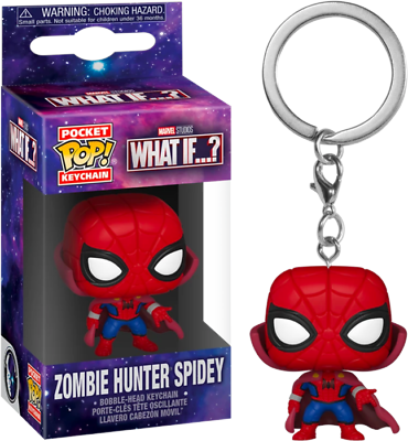 Marvel What If: Zombie Hunter Spidey Funko Pocket Pop! Keychain