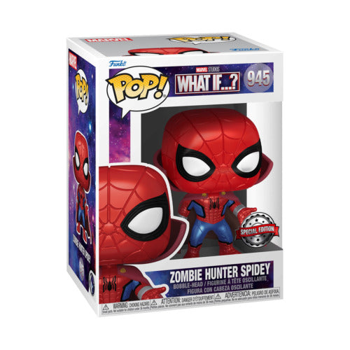 Marvel What If: Zombie Hunter Spidey (Metallic Special Edition) Funko POP! Vinyl