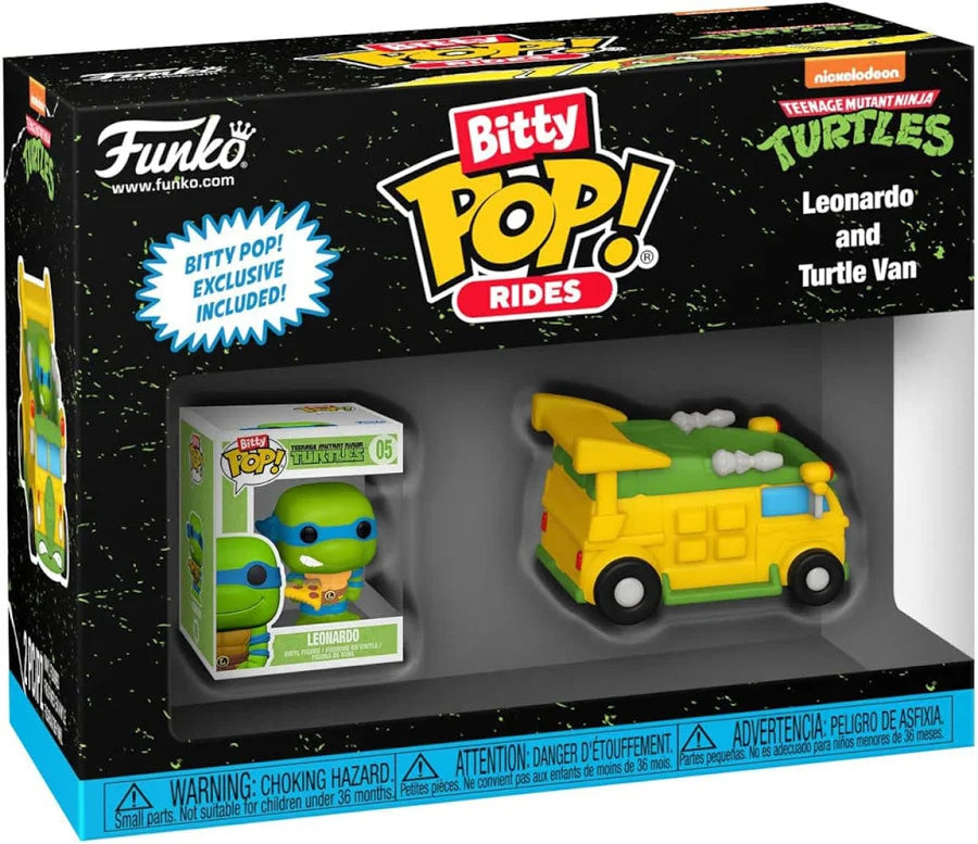 Teenage Mutant Ninja Turtles: Leonardo & Turtle Van Funko Bitty POP! Rides