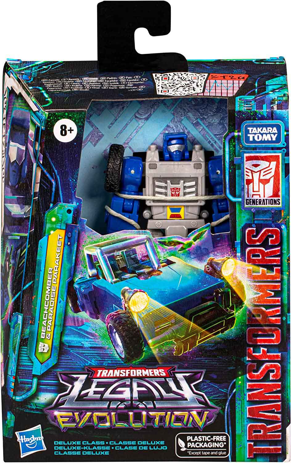 Transformers Legacy Evolution Beachcomber and Paradise Parakeet in retail packaging