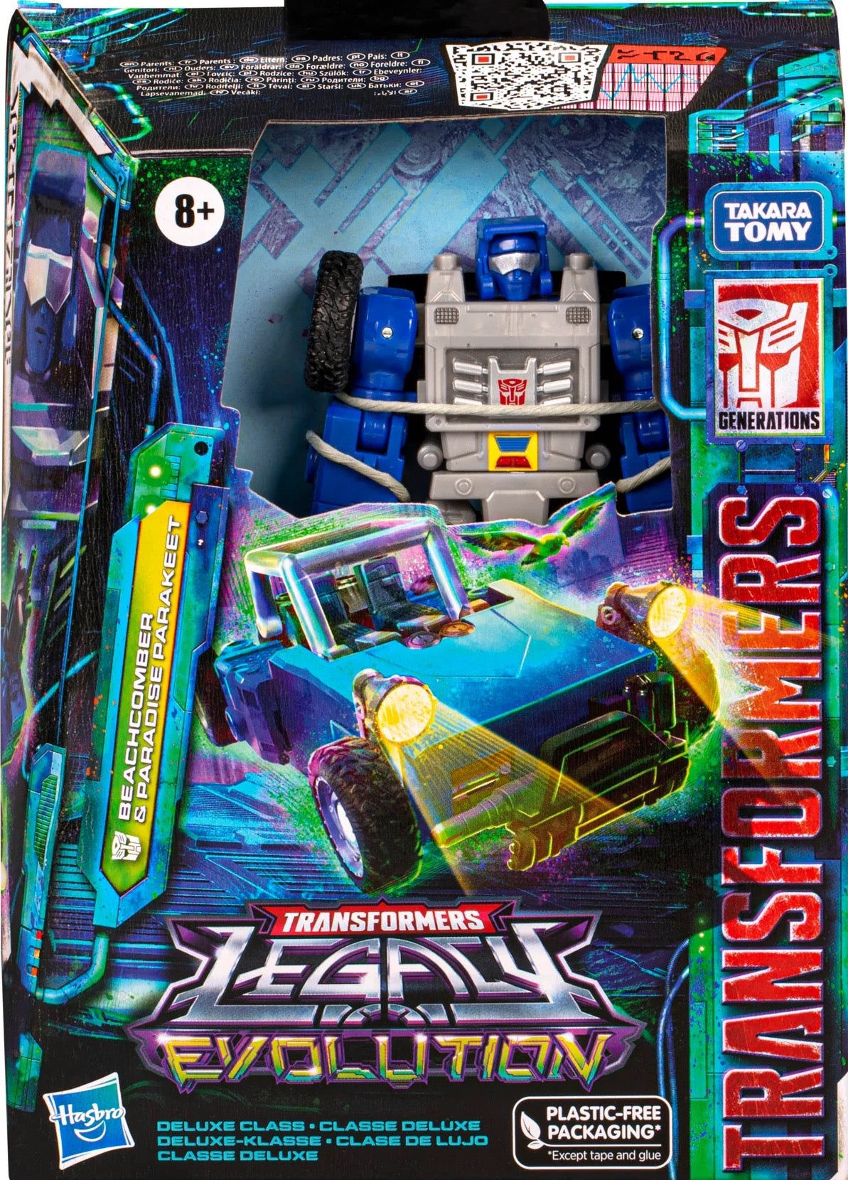 Transformers Legacy Evolution Beachcomber and Paradise Parakeet alternate packaging view