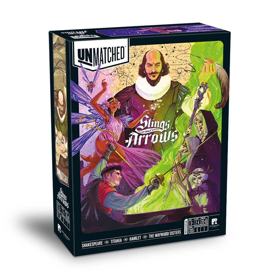 Unmatched Slings and Arrows retail box
