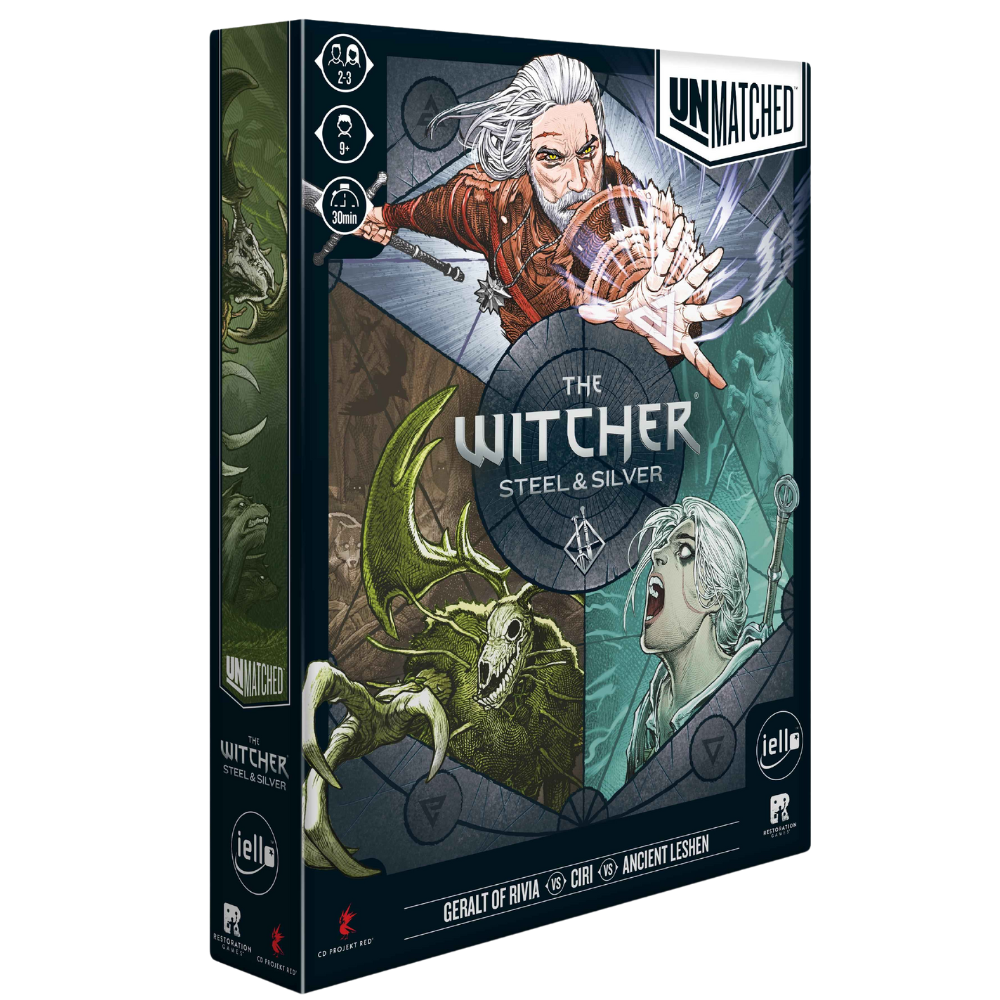 Unmatched The Witcher Steel and Silver retail box