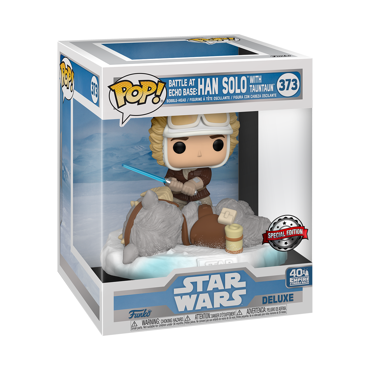 Star Wars: Battle at Echo Base Han Solo w/ Tauntaun Deluxe Funko Pop! Vinyl