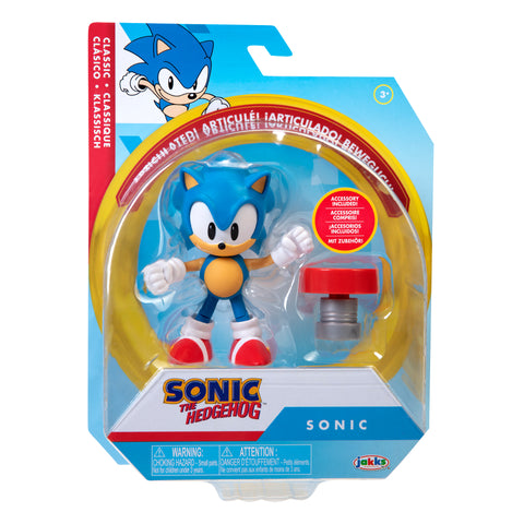 Sonic the Hedgehog 4" Figure: Classic Sonic w/ Spring