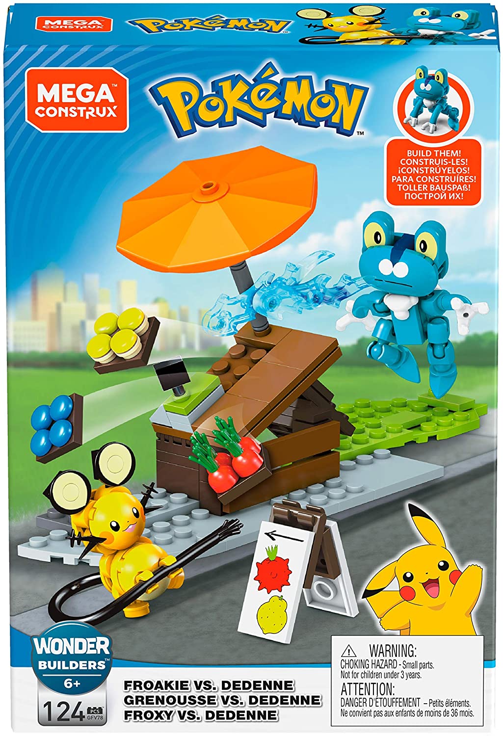 Pokemon: Froakie Vs. Dedenne Mega Construx