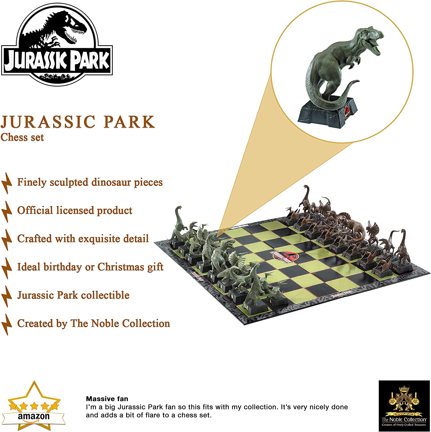 Jurassic Park Chess Set - The Noble Collection